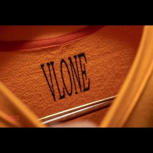 Large Orange Vlone long sleeve shirt